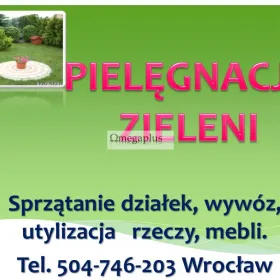Sprzątanie ogrodu, ogrodnik Wrocław, cena tel 504-746-203, usługi ogrodnicze. Usługi ogrodnicze. Sprzątanie ogrodu i posesji połączone z wywozem.