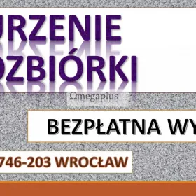 Wyburzenie ściany, cena Wrocław. t. 504-746-203. Usługi młotem.  Kucie betonu. Usługi młotem burzącym. Skuwanie posadzek, chodników. Prace rozbiórkowe