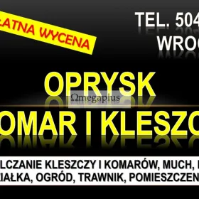 Opryski na komary, Wrocław, tel. 504-746-203. Zwalczanie komarów na działce.  Opryskiwanie na komary środkiem na bazie naturalnych składników