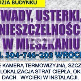 Kamera termiczna , tel. 504-746-203, Wrocław, badanie, pomiar budynku, mieszkania, szczelność okien, drzwi Badanie przegród budowlanych