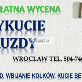 Kucie bruzd, cena, tel. 504-746-203, Wrocław. Usługi młotem burzącym, Kucie bruzd w podłodze,  pod kable, przewody oraz instalacje