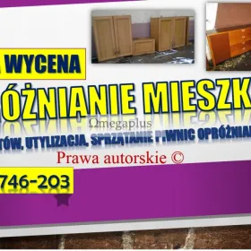 Opróżnienie mieszkania cena tel. 504-746-203, likwidacja,  Wrocław.. Firma transportowa, przeprowadzki, transport, wywożenie mebli.