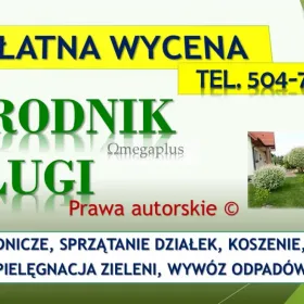 Ogrodnik Wrocław, tel. 504-746-203, Sprzątanie ogrodu, Sadzenie drzew, krzewów. Usunięcie żywopłotu. Koszenie wysokiej trawy