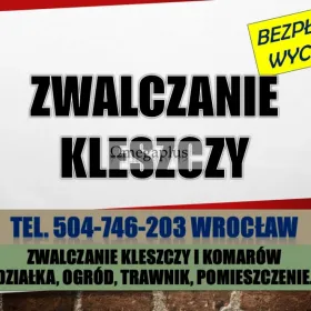 Oprysk na kleszcze, cennik, tel. 504-746-203, Wrocław. Zwalczanie kleszczy na działce.