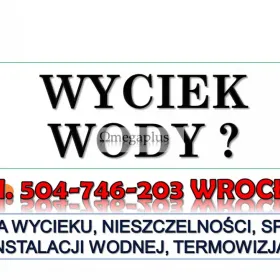 Szukanie wycieku wody Wrocław, tel. 504-746-203. Odnalezienie miejsca wycieku.  Znalezienie miejsca wycieku z instalacji w mieszkaniu.