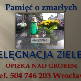 Sprzatanie grobu Cmentarz Wrocław Osobowice, tel. 504-746-203, opieka nad grobem osobowicki, usługi sprzątania grobów