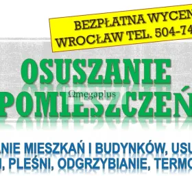 Osuszanie po zalaniu, cennik, tel. 504-746-203,  mieszkanie, lokal, Wrocław  Likwidacja grzyba i wilgoci w mieszkaniu po zalaniu  czy awarii .
