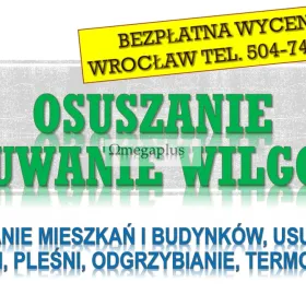 Osuszanie po zalaniu, cennik, tel. 504-746-203,  mieszkanie, lokal, Wrocław  Likwidacja grzyba i wilgoci w mieszkaniu po zalaniu  czy awarii .