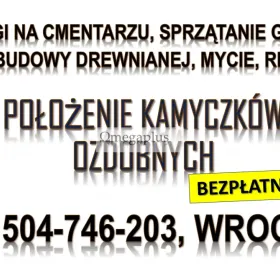 Obsypanie kamykami grobu, cena, tel. 504-746-203, kamyczkami pomnika na cmentarzu, Wrocław.  Ile kosztuje położenie kamyczków ozdobnych typu gres ?