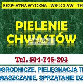 Pielenie i usuwanie chwastów, cennik, tel. 504-746-203, Wrocław. Pielęgnacja trawnika  Usługi  ogrodnicze, odchwaszczenie działki.