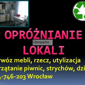 Ile kosztuje wywóz starych mebli, Wrocław, tel. 504-746-203