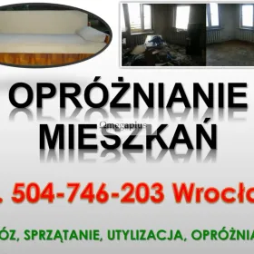 Firma wywożąca stare meble, Wrocław, tel. 504-746-203. Opróżnianie mieszkań z wyposażenia.