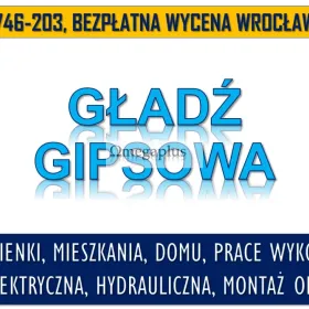 Położenie warstw gładzi gipsowej, Wrocław, tel. 504-746-203, cennik.  Wykonanie gładzi tzw. warstwy wykończeniowej.