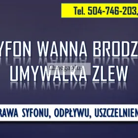 Naprawa syfonu, Wrocław, tel. 504-746-203, pod wanną i umywalką. Uszkodzone uszczelki i połączenia