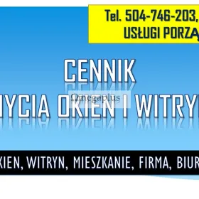 Cennik mycia okien, Wrocław, tel. 504-746-203. Umycie witryny w sklepie  Mycie okien w domu, mieszkaniu.