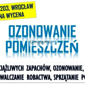 Oczyszczanie powietrza, Wrocław, tel. 504-746-203, ozonowanie mieszkania, cena, usuwanie zapachu